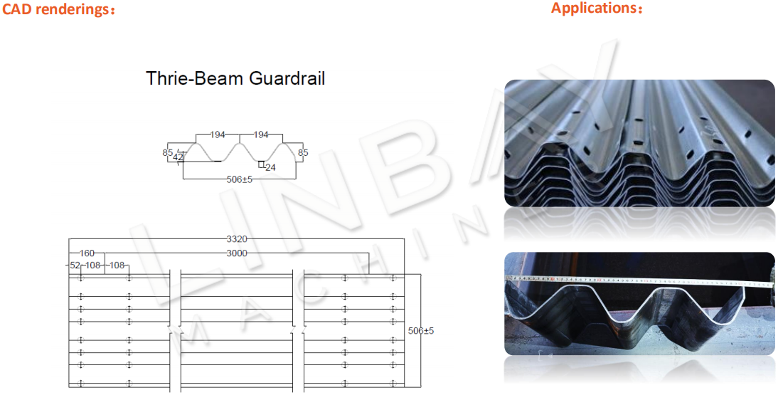 application of highway guardrail roll forming machine (3)