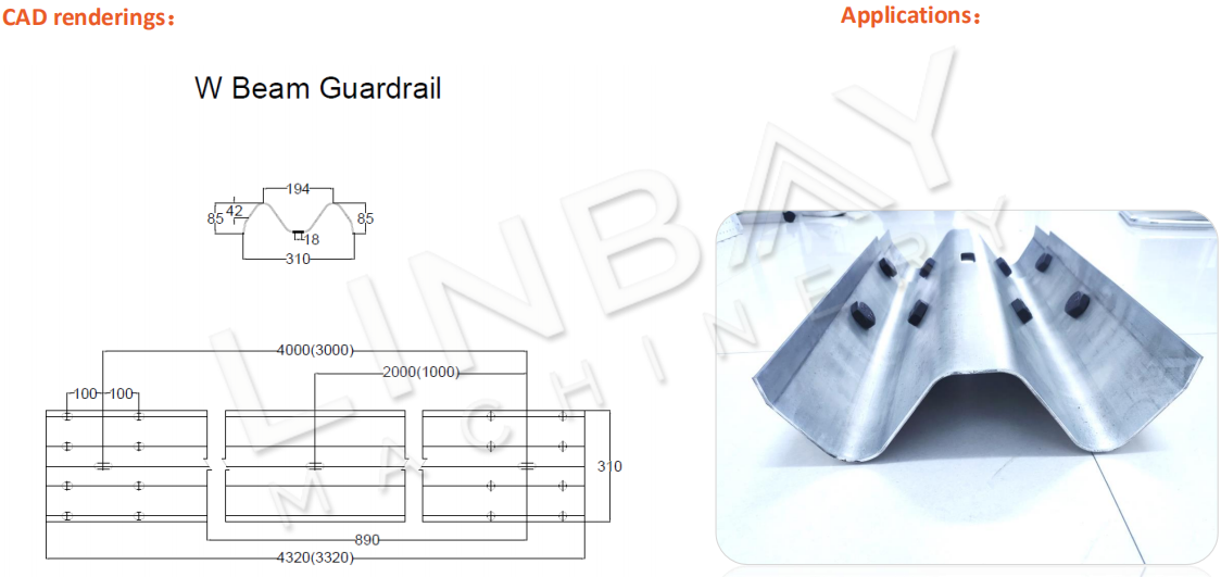 application of highway guardrail roll forming machine (6)