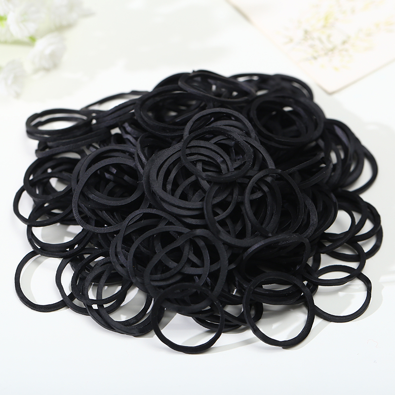 Hot sale black high elastic rubber band