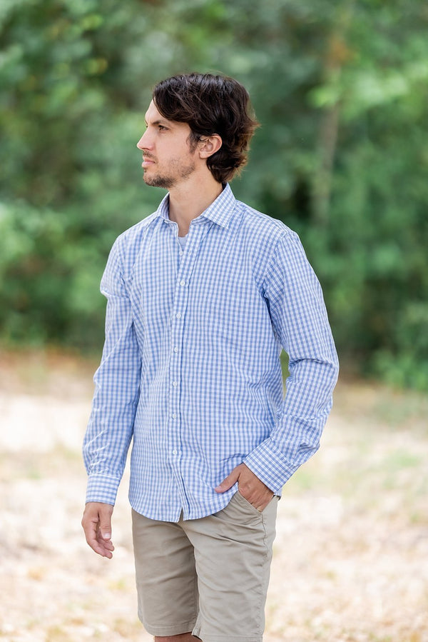 Antigua Western Carolina Mens Silver Dynasty Long Sleeve Dress Shirt - 3235580