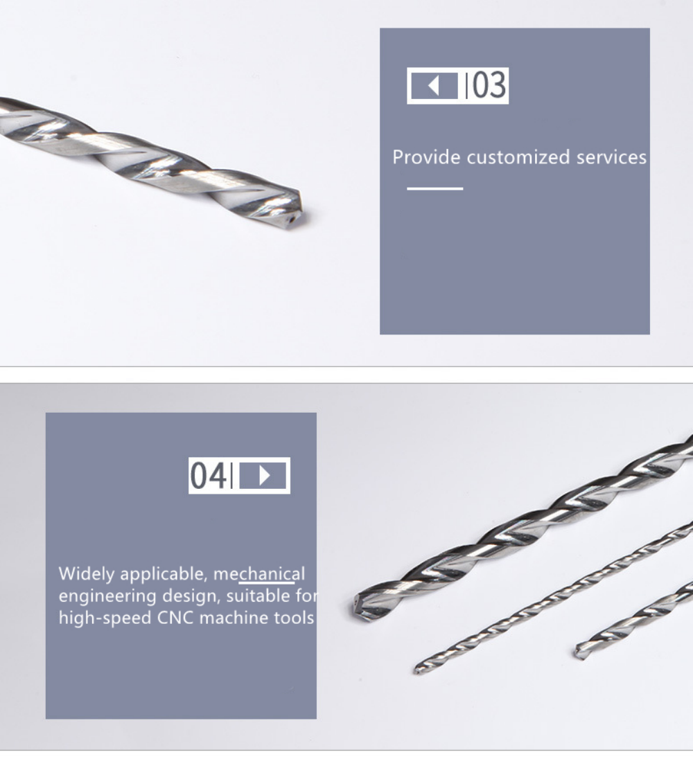 This coolant deep hole drill bits is not easy to wear, increase the service life of the drill. 0.6 micron (