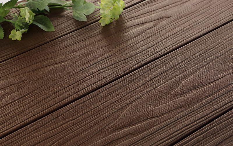 extruded wood plastic composite decking