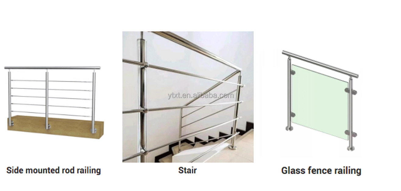 stair railing Modern Indoor Outdoor Decorative Brackets Stage Stainless Balustrades  Railing Handrails