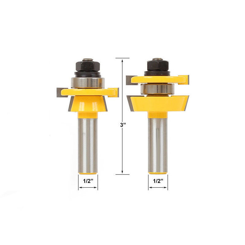 Factory-Direct Carbide Tongue and Groove Router Bits for Doors