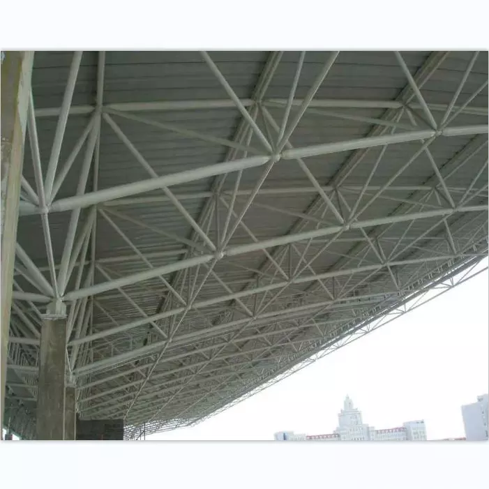 Factory-direct Steel Net Racks for Gas Station & Hall Roofs - High-Quality Construction for <a href='/prefabricated-house/'>Prefabricated House</a>s