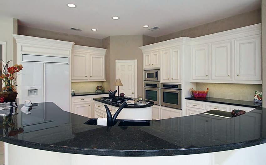 Grey And White Granite Countertops Good Kitchen Countertops - Biketothefuture.org