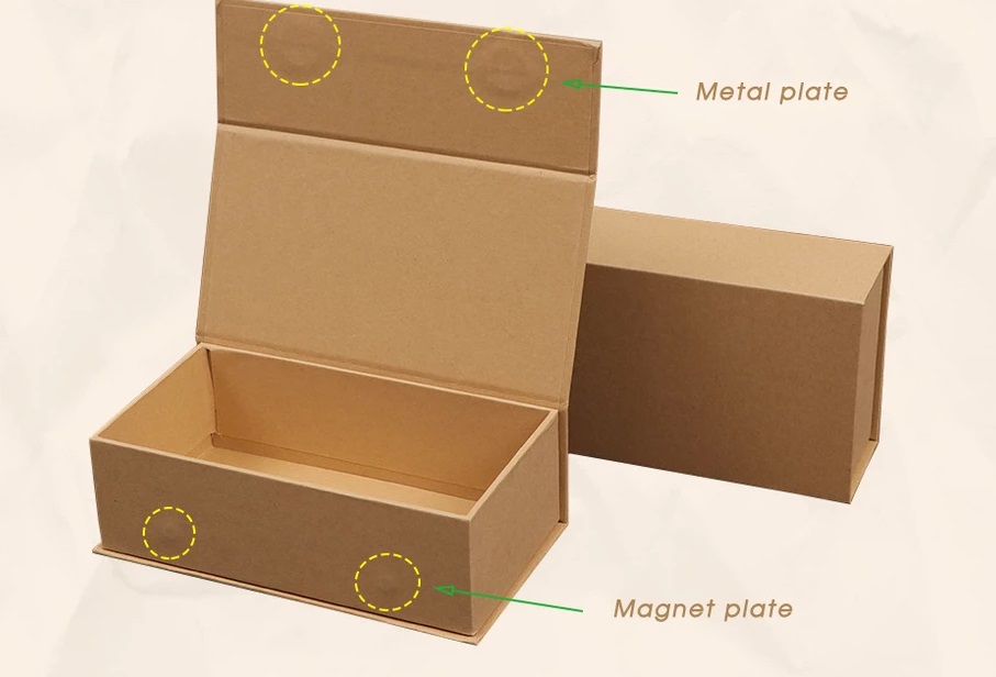 Custom Kraft cardboard rigid magnetic cl