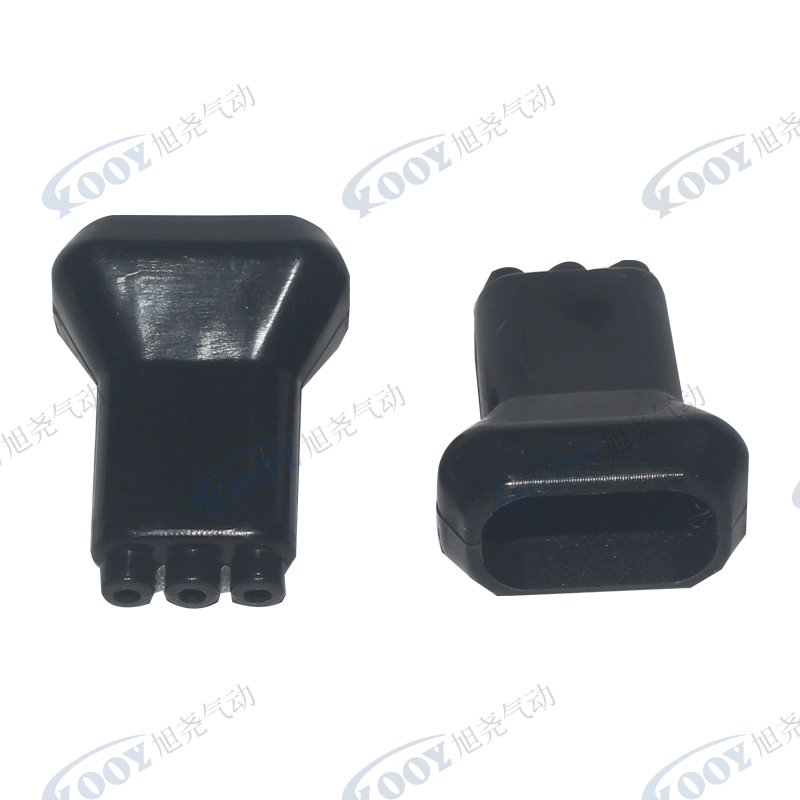 Factory direct sale black 3 hole DJ7033-3.5-21 car connector