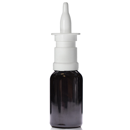 15ml Clear Glass Dropper Bottle - White/Bamboo Cap - Anita's Oil Essentials