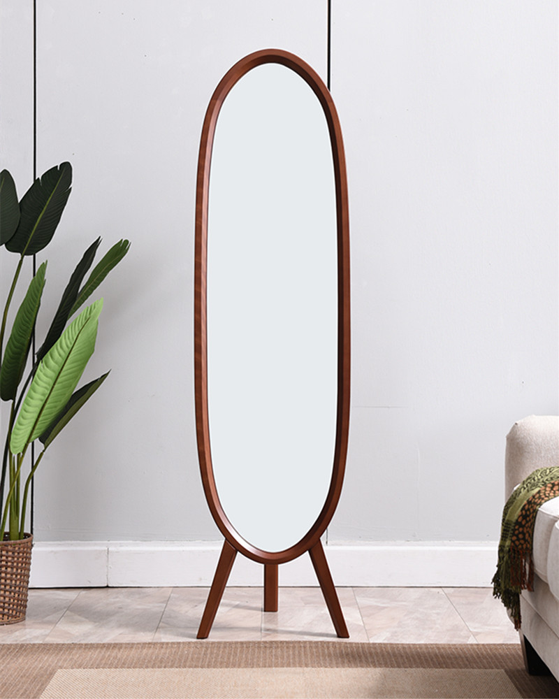 Household Solid Wood Nordic Ins Wind Dressing Whole Body Floor Multi-Function Hanging Clothes Bedroom Floor <a href='/dressing-mirror/'>Dressing Mirror</a> 0035