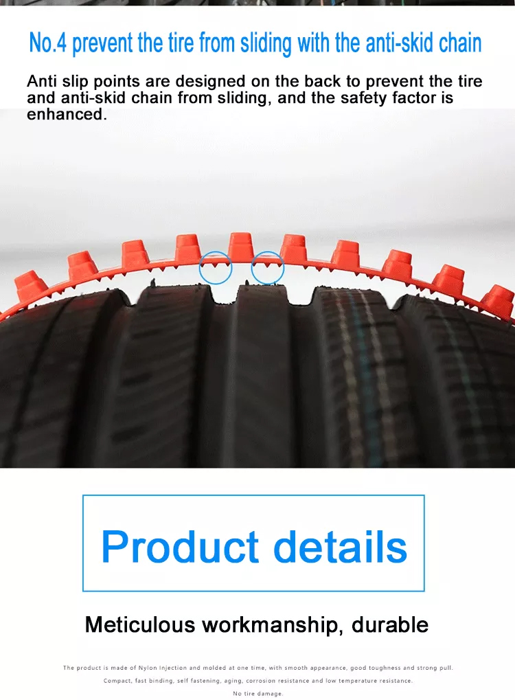 Plastic Zip Car Tire Anti-Slip Cable Tie 03