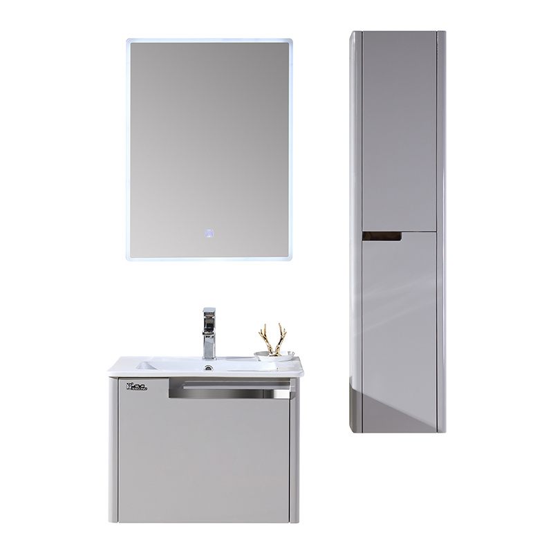 Factory Direct: Grey Modern Bathroom Cabinet Set with Basin & Side Cabinet - Shop Now!