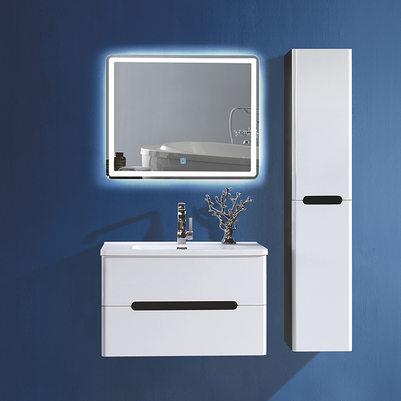 Factory Direct Modern PVC Bathroom Cabinet with Waterproof Wood Grain Color Body - High Quality & Durable