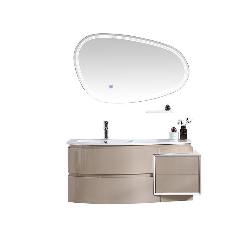 Factory Direct: New Color Modern PVC Bathroom Cabinet with LED Mirror