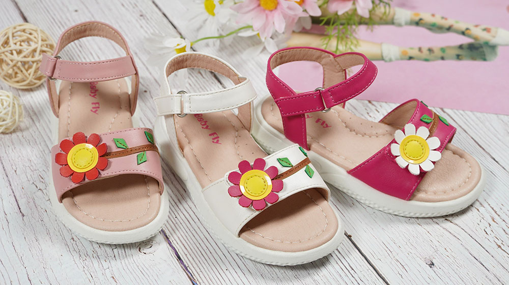 Pretty-Flower-Design-Sandals-Summer-Comfortable-Kids-Velcro-Strap-Sandals-YDX516A-3