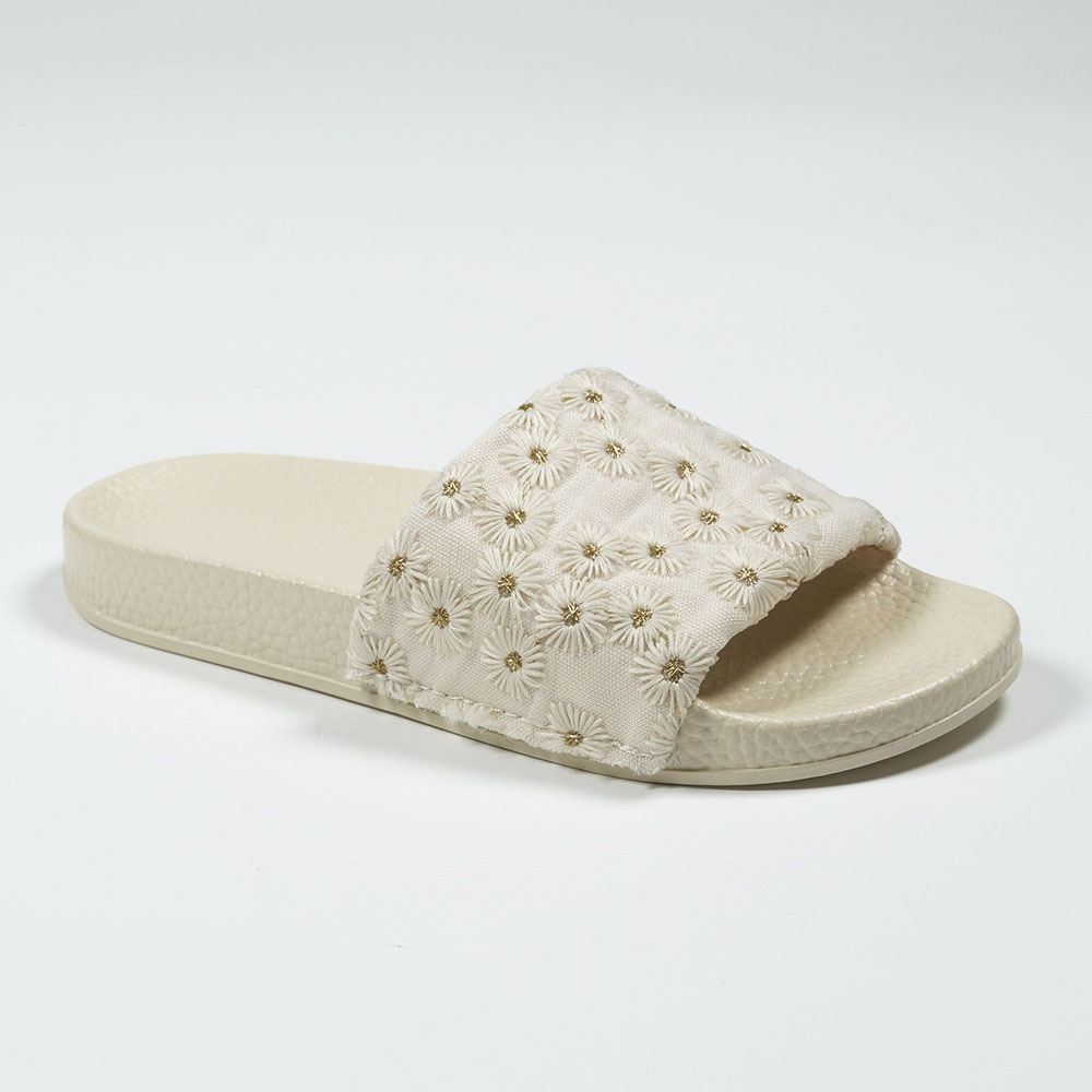 Indoor-Casual-Daisy-Pattern-Cloth-Slippers-with-PVC-Outsole-NMD8010E-1-beige