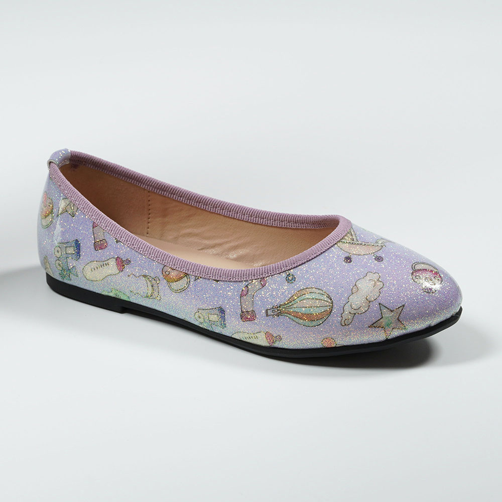 Fun-Print-Pattern-Childrens-Ballet-Pumps-ZF2023-12-purple