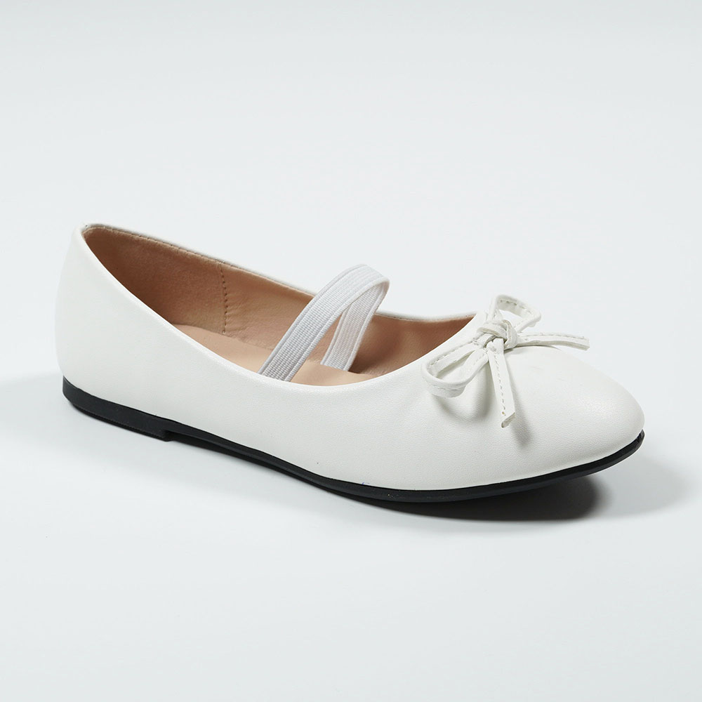 Daily-Wear-Girl's-Elegant-Black-Bow-Flats-ZF2023-2-white