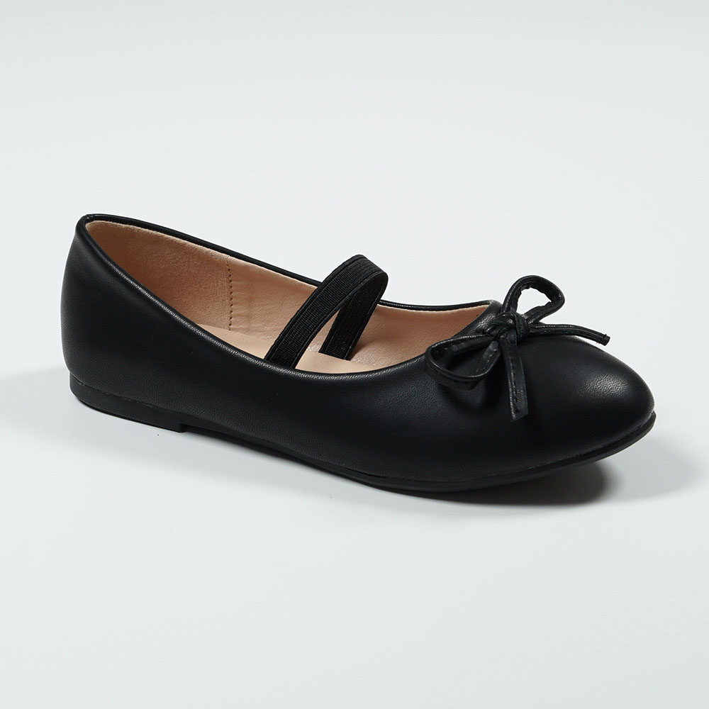 Daily-Wear-Girl's-Elegant-Black-Bow-Flats-ZF2023-2-black