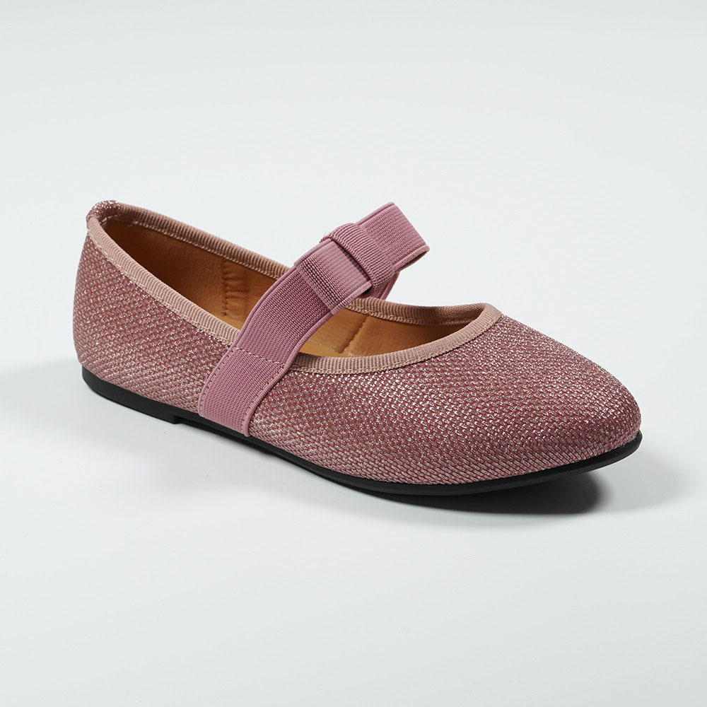 Women-Elastic-Band-Pink-Bow-Flats-ZF2023-1-dark-pink