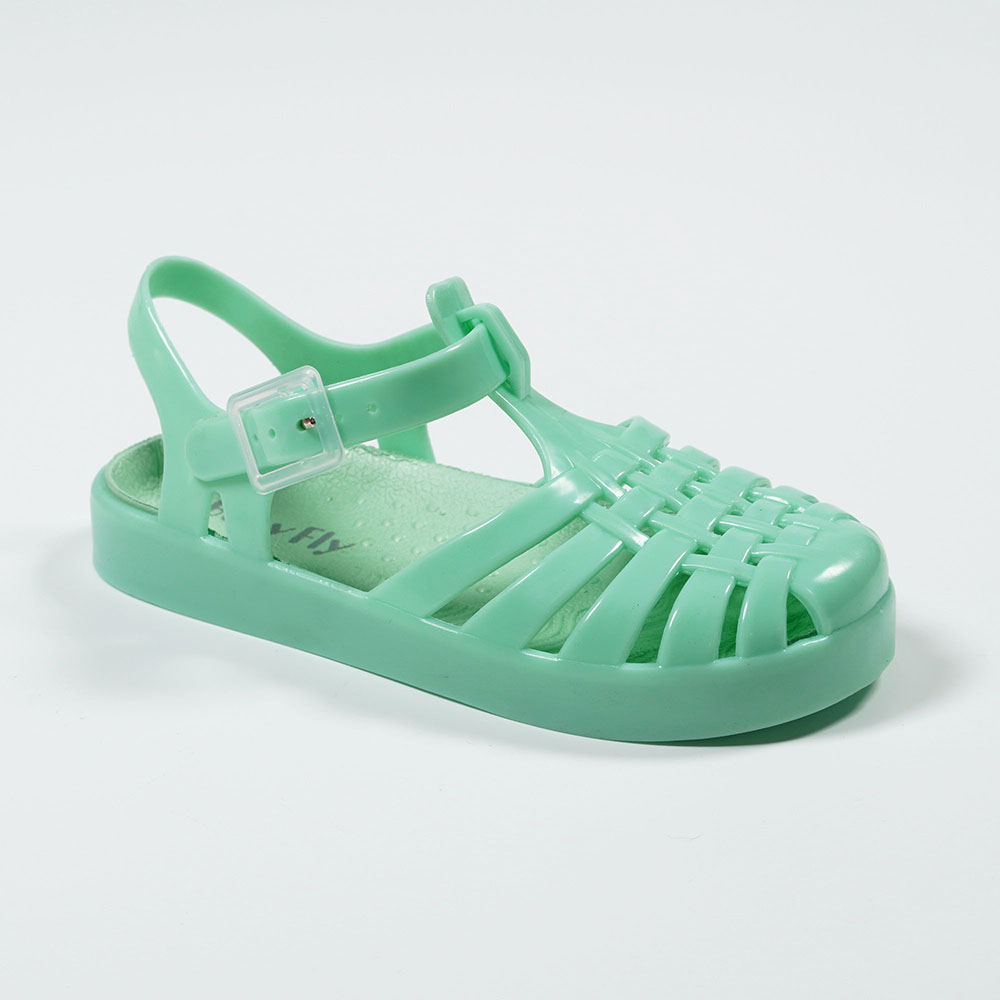 Solid-Color-Opaque-Breathable-Flat-Jelly-Slippers-MS2023-13-mint-green