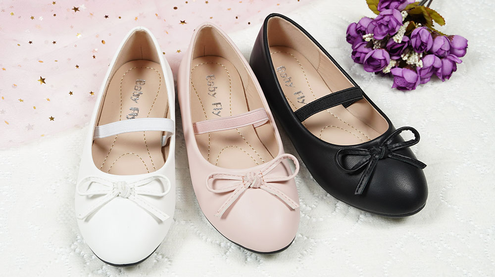 Daily-Wear-Girl's-Elegant-Black-Bow-Flats-ZF2023-2