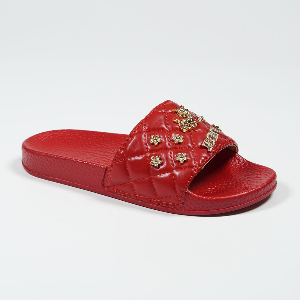 Solid-Color-Little-Deer-Fashion-Slippers-Shantou-Yidaxing-Quilted-Slides-NMD8010F-6-red