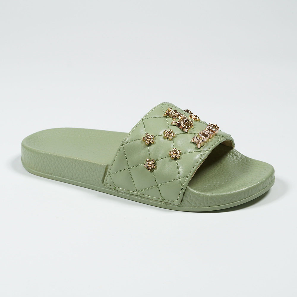 Solid-Color-Little-Deer-Fashion-Slippers-Shantou-Yidaxing-Quilted-Slides-NMD8010F-6-sage-green