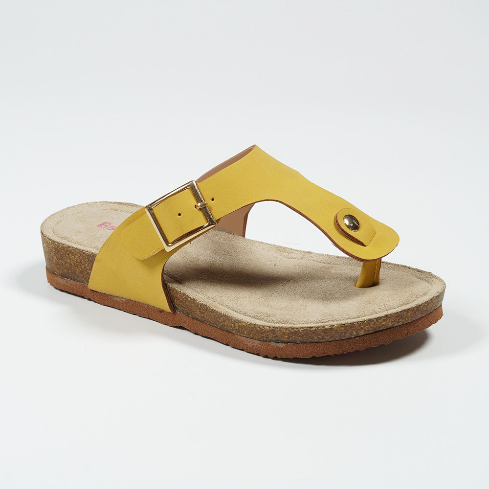 Women-Outdoor-T-Strap-Flip-Flop-Sandals-YDX2283-4-yellow