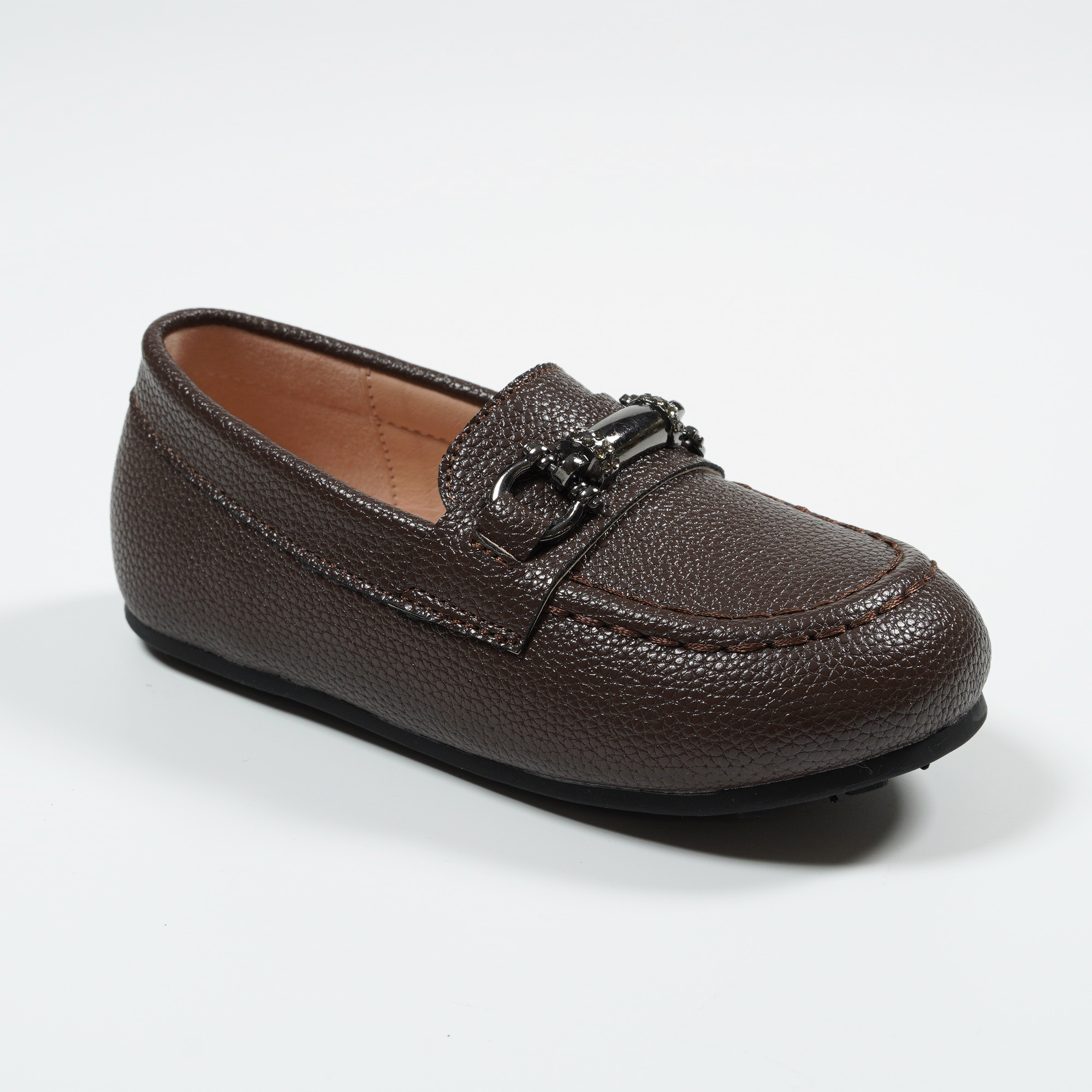 Nikoofly-Childrens-Fashion-Slip-Ons-Boys-Navy-Color-Loafers -Comfort-Formal-Dress-Shoes-HSA1108A-2-brown