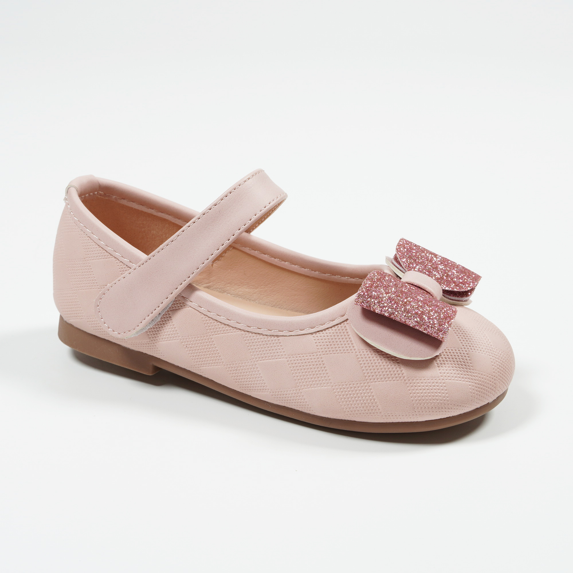 Nikoofly-pink-glitter-bow-ballerina-flats-HSA5602K-4-pink