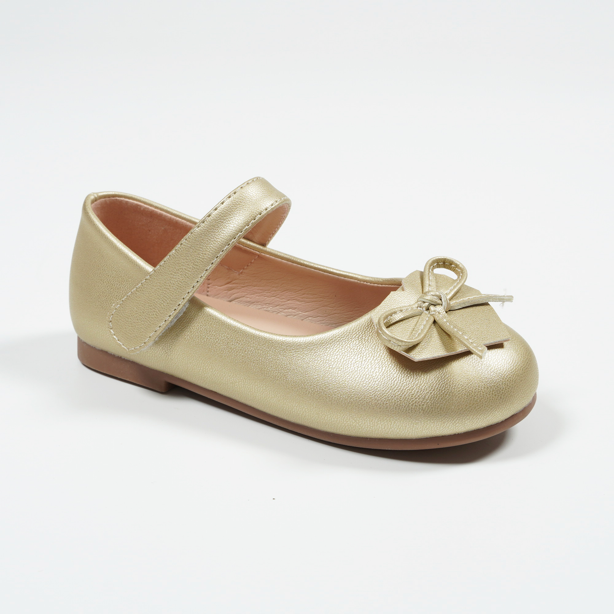 Silver-Leather-Ballet-Flats-Metallic-HSA5602K-8-light-gold