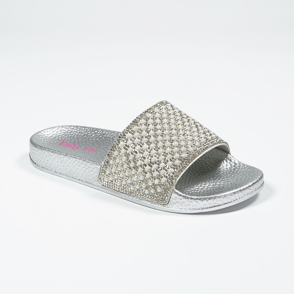 Women-Indoor-Bathroom-Waterproof-Non-slip-Rhinestone-Pearl-Decorative-Slippers-NMD8010-6-silver