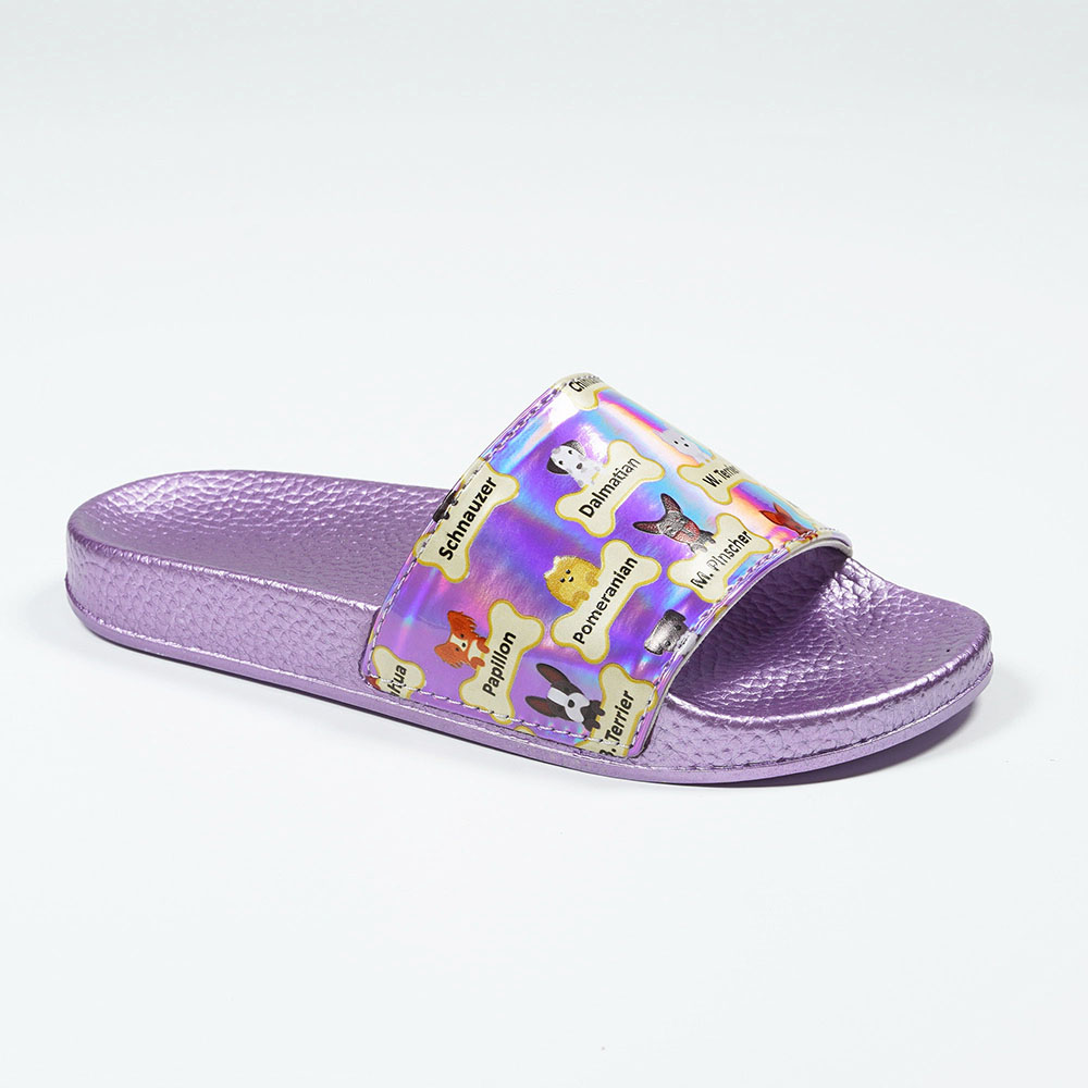 Cute-Puppy-Dog-Print-EVA-Slippers-in-Metallic-Color-NMD8010C-2-purple