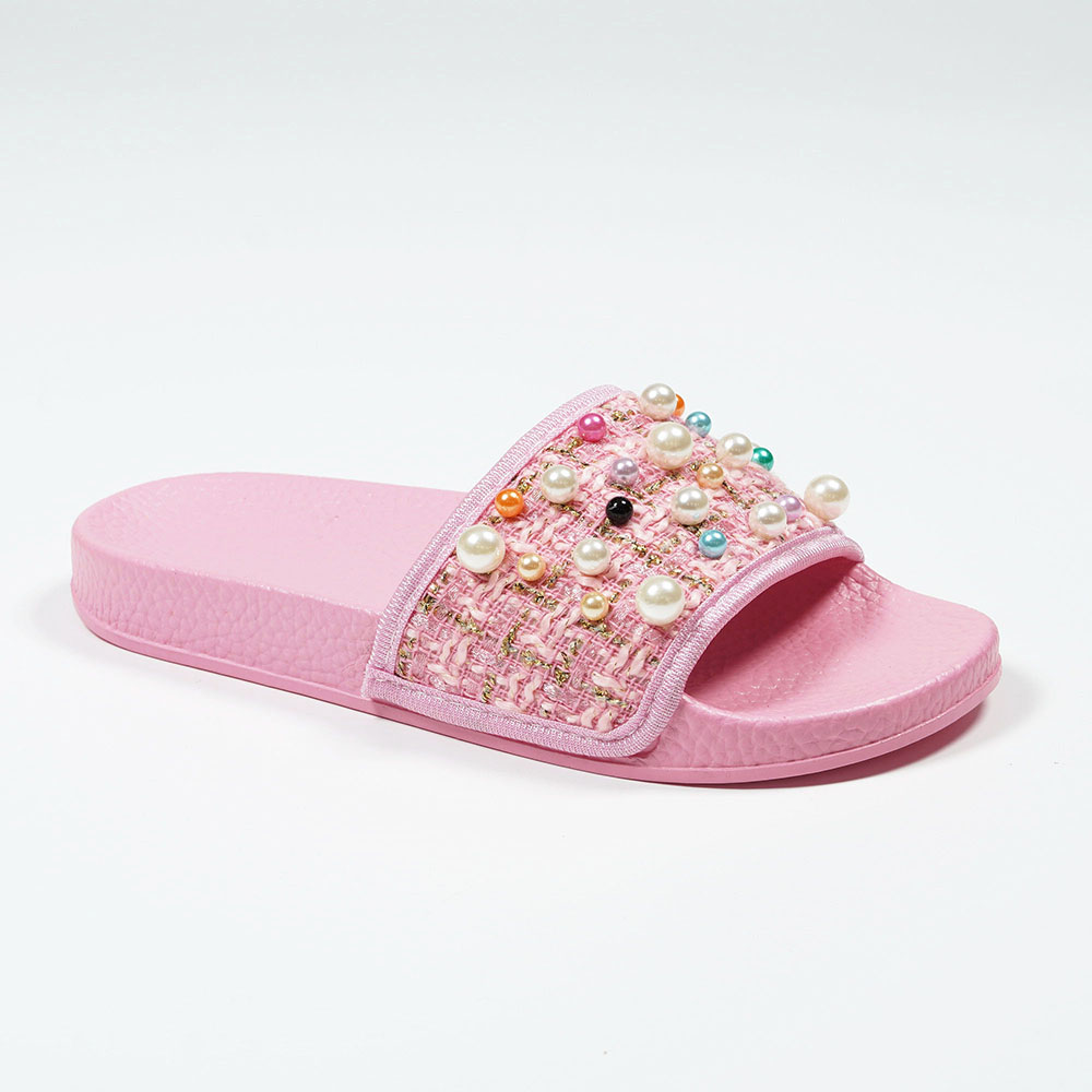 Colorful-Pearl-Decorative-Indoor-Bedroom-Flat-Slippers-For-Women-NMD8010C-4-pink