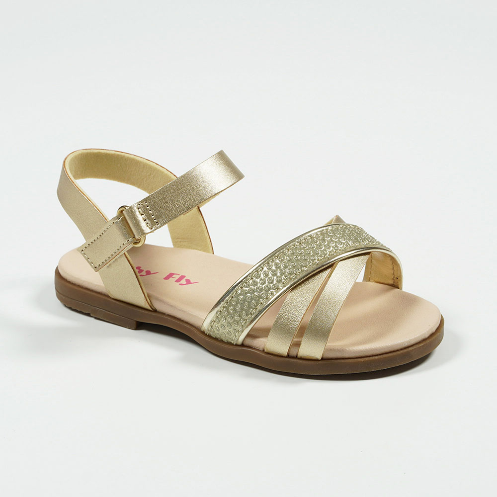 Girls-Outdoor-Leisure-Glitter-Cross-Strap-Non-slip-Soled-Sandals-YDX5285-2-gold