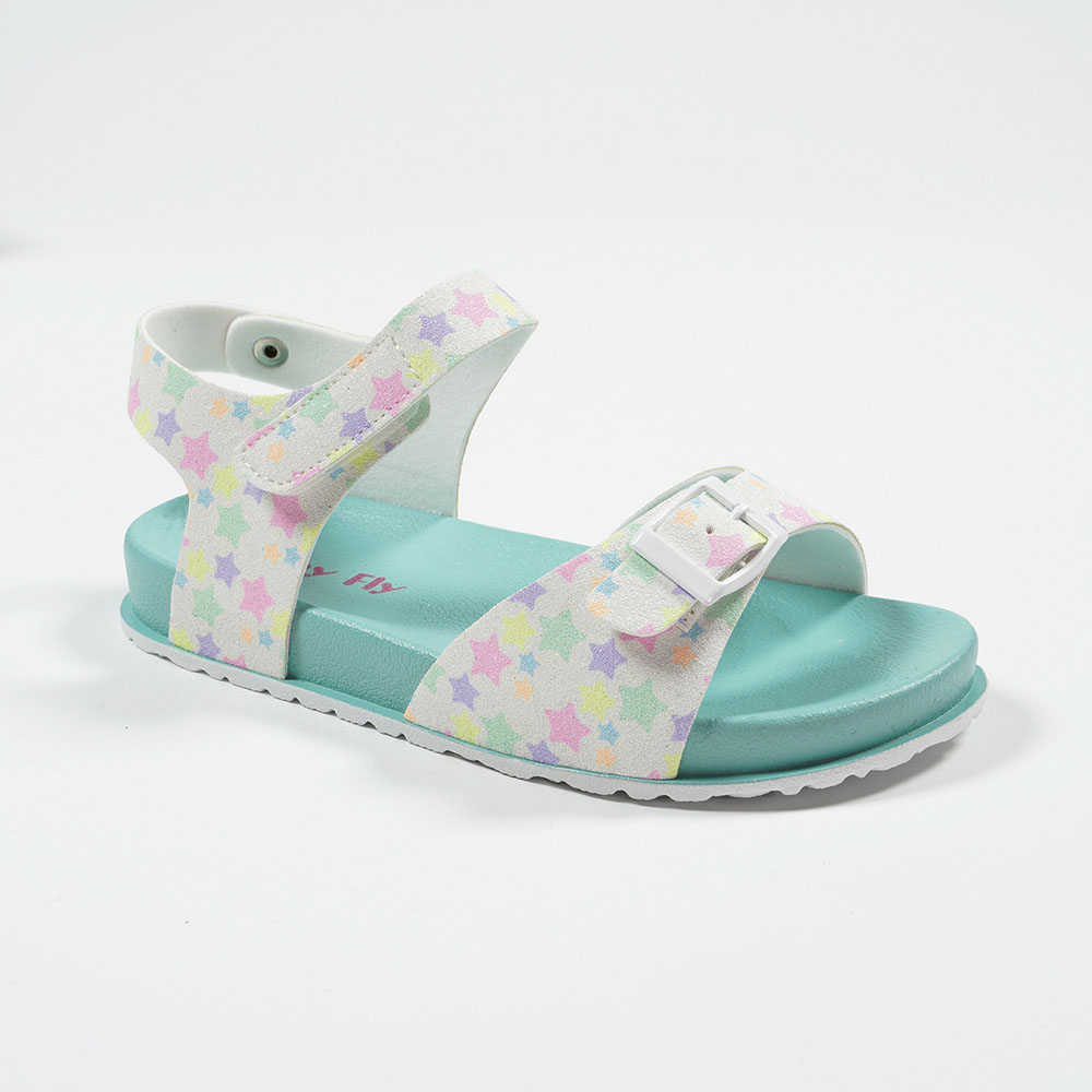 Yidaxing-Cartoon-Starry-Sky-Rainbow-Spotted-Pattern-Glitter-Sandals-for-Children-YDX539B-4-green