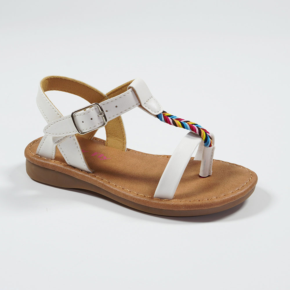 Nikoofly-Outdoor-Casual-T-Strap-Leather-Sandals-for-Girls-YDX701AQ-2-white