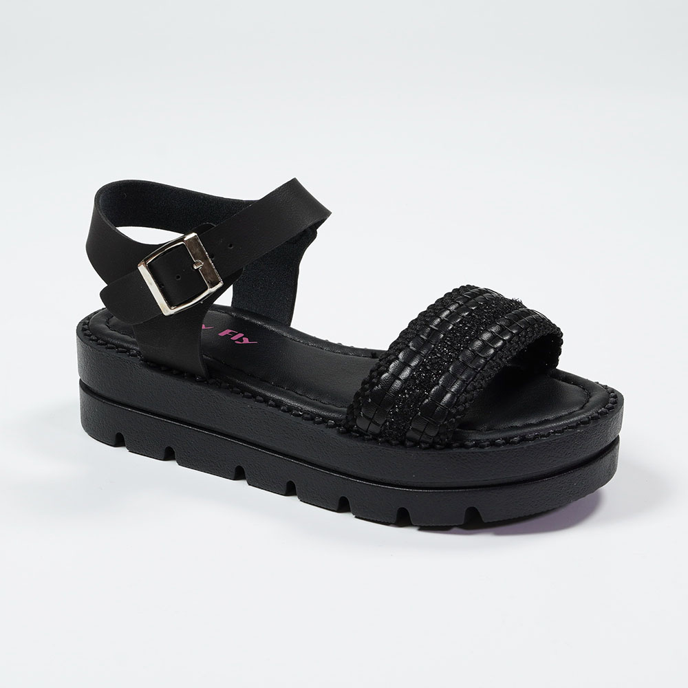 Nikoofly-Exquisite-Woven-Band-PU-Glitter-Casual-Platform-Girls-Sandals-YDXZ385A-2-black