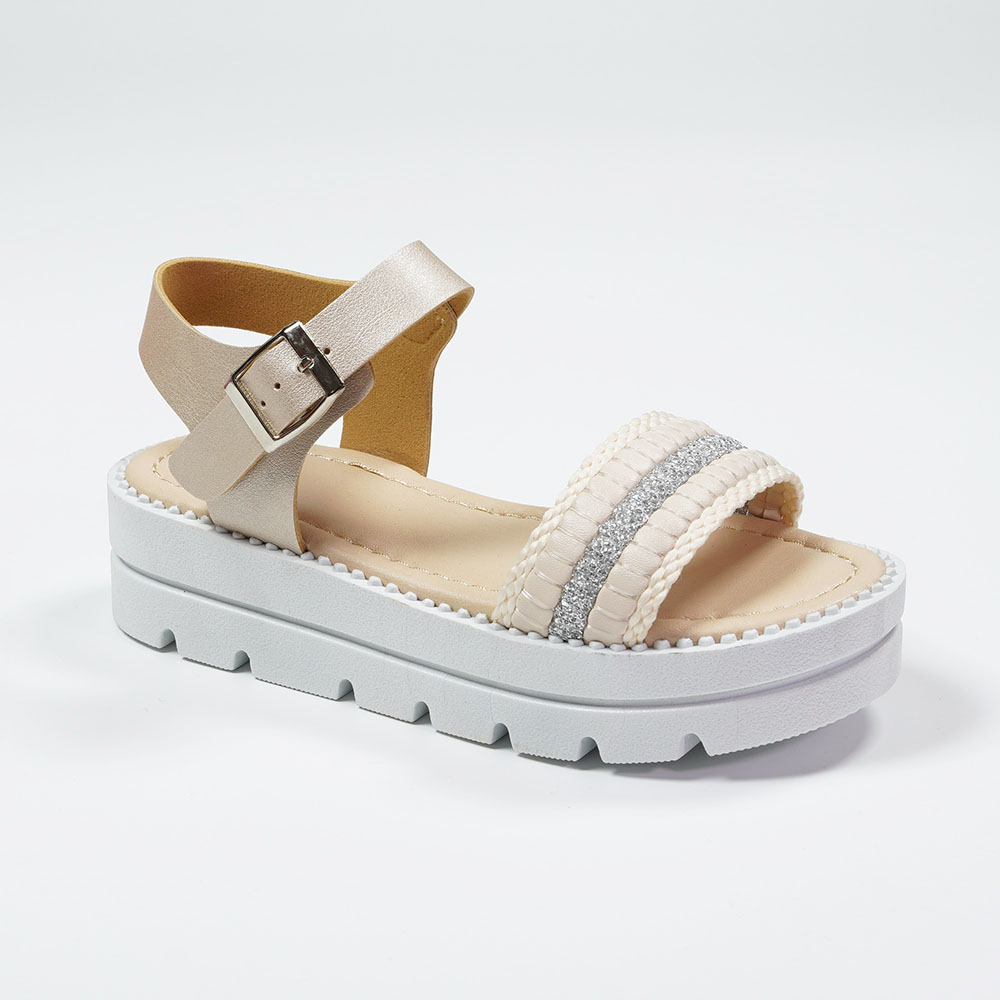 Nikoofly-Exquisite-Woven-Band-PU-Glitter-Casual-Platform-Girls-Sandals-YDXZ385A-2-beige