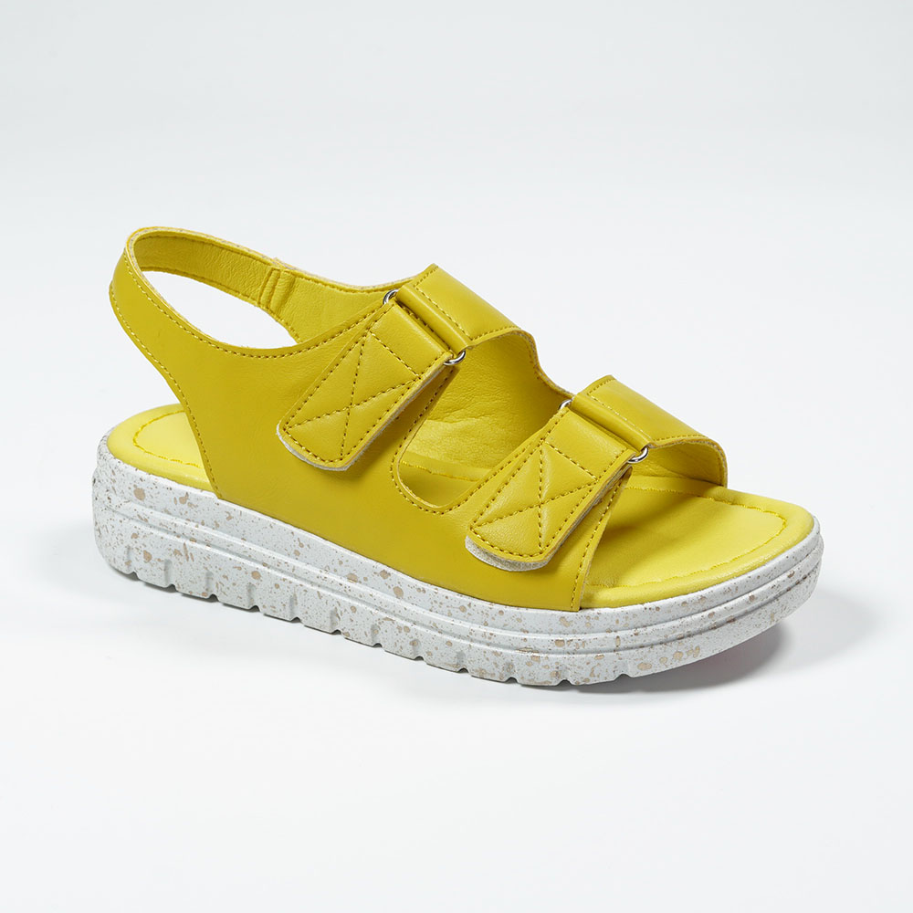 Nikoofly-Soft-Comfortable-Mid-sole-Velcro-Stylish-Sports-Style-Sandals for-Girls-YDXZ395B-4-yellow