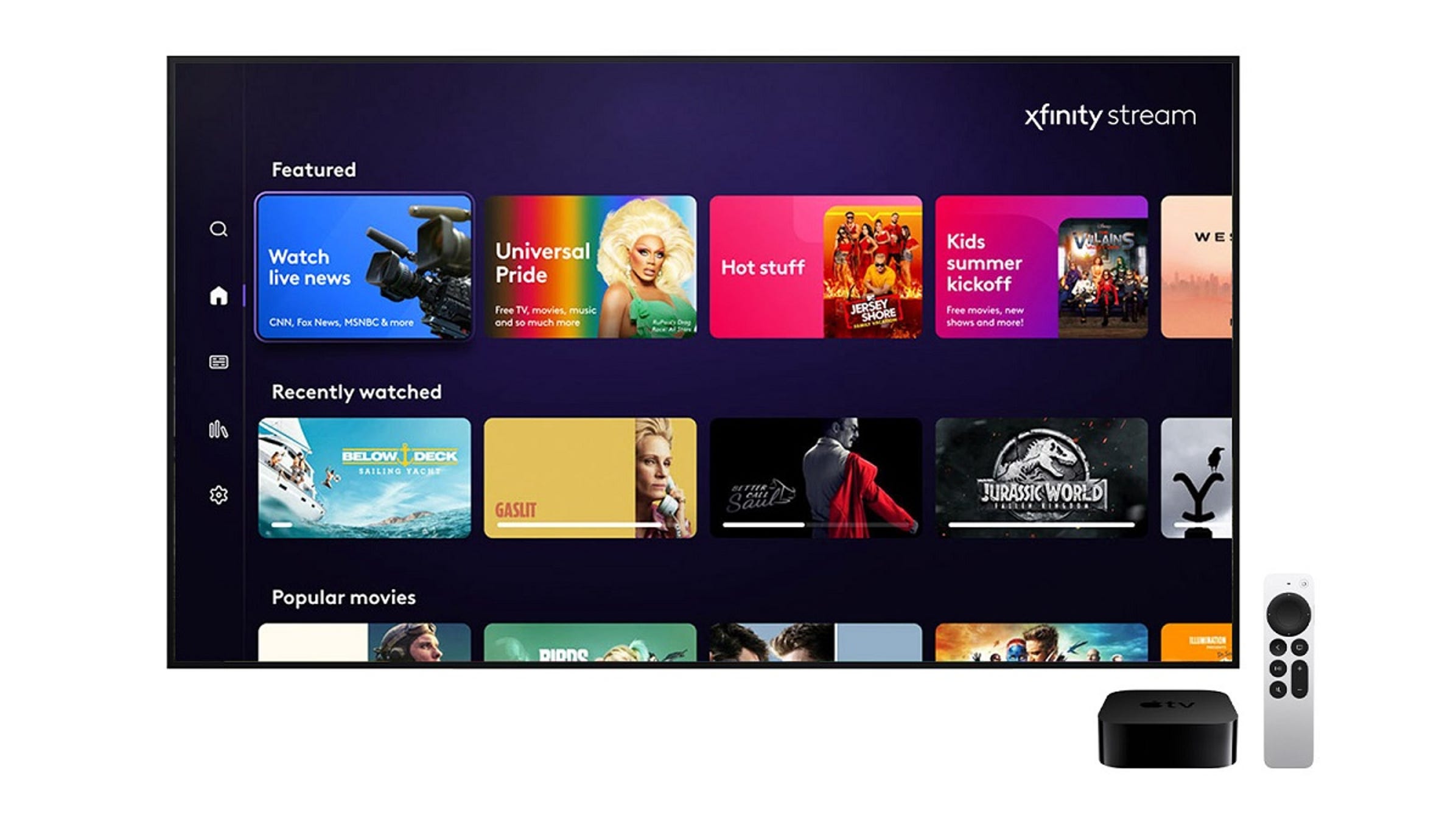 Flyscreen on Apple TV