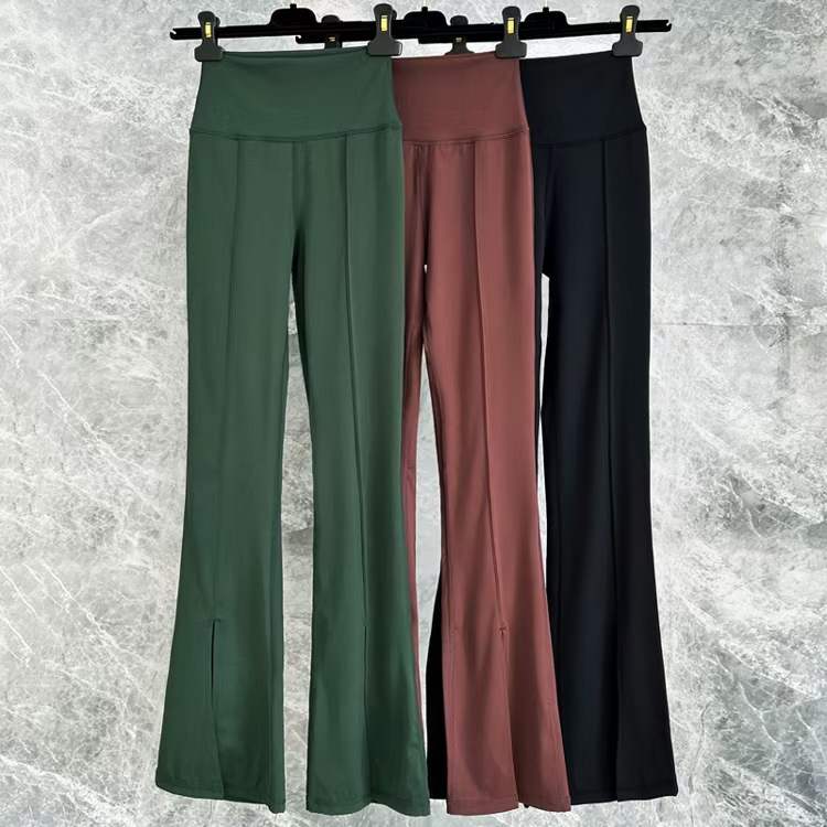 Flare pants elegant yoga pants (4)