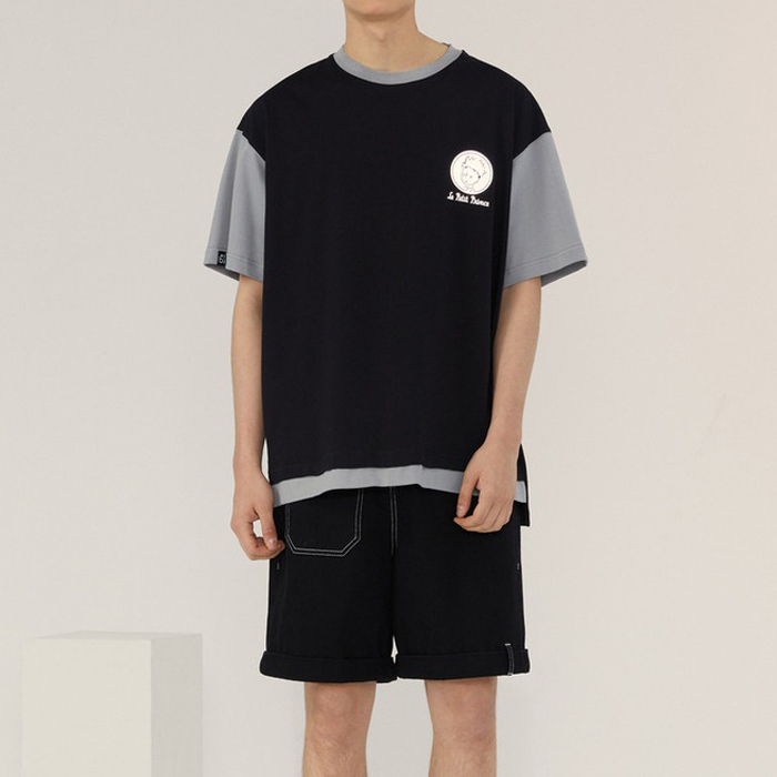 colorblock oversized unisex tshirt (1)