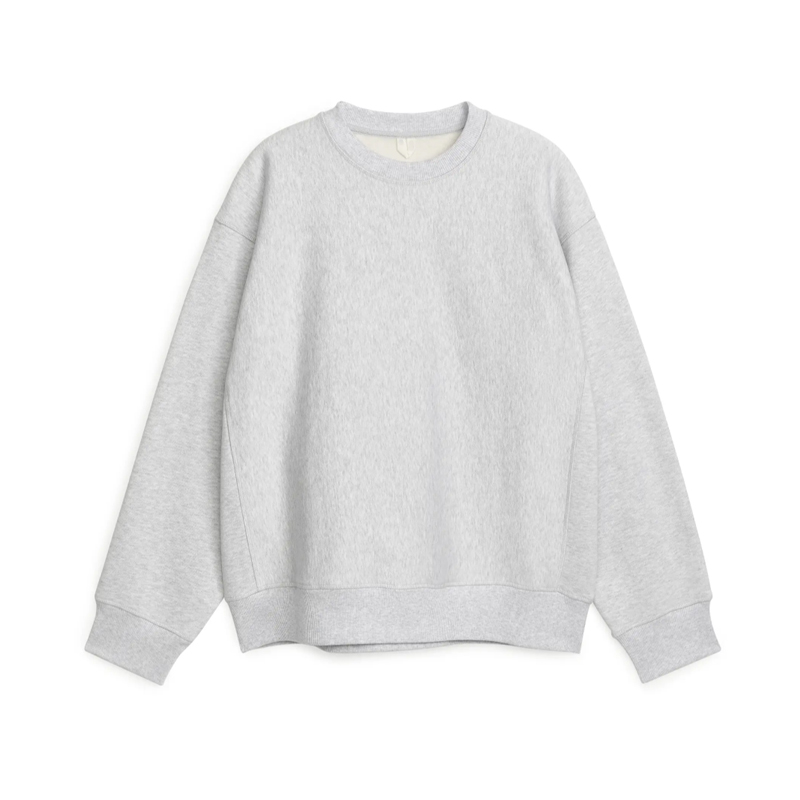 Street Style Loose Fit Oversized <a href='/cotton/'>Cotton</a> Fleece Sweatshirt