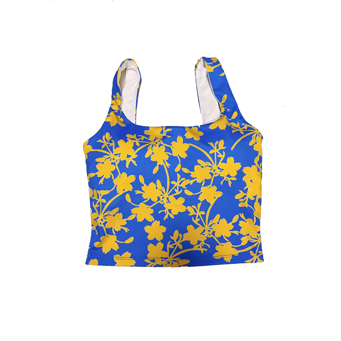 printed gym bra tank