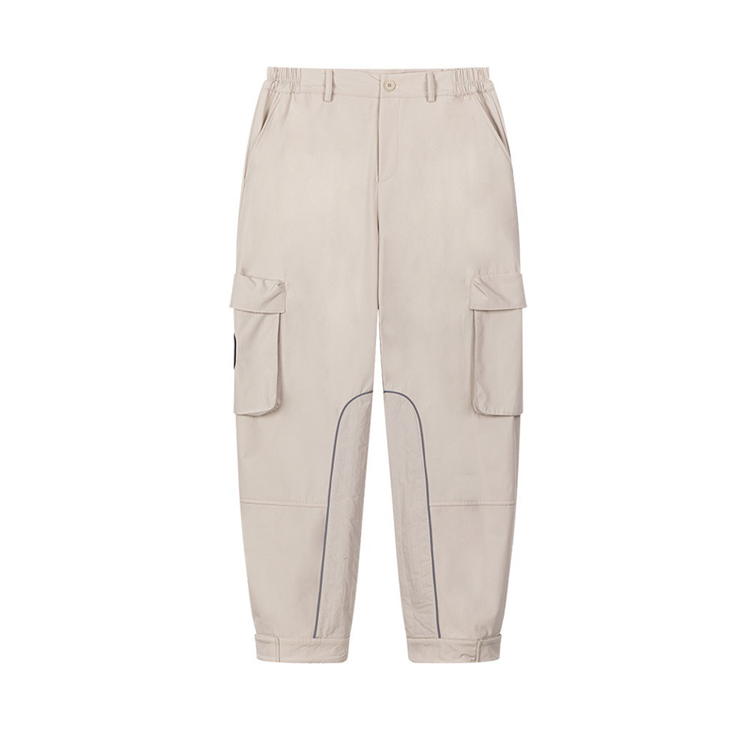 Chic Unisex <a href='/cotton/'>Cotton</a> Tan Utility Trouser Tactical Cargo Pants 