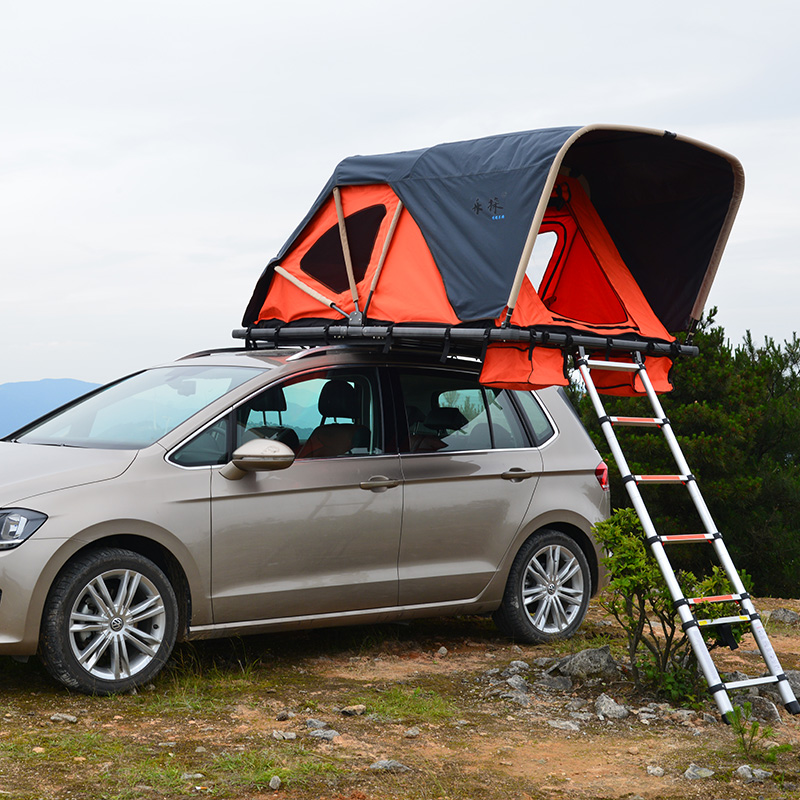 Factory-Direct Soft Car Rooftop Tent with Cornice - Easy Manual Folding