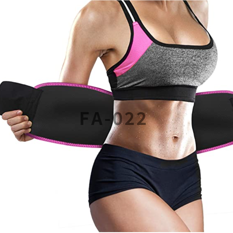 Waist Trimmer - Black/Pink | Premium Waist Trainer Sauna Belt for Men & Women