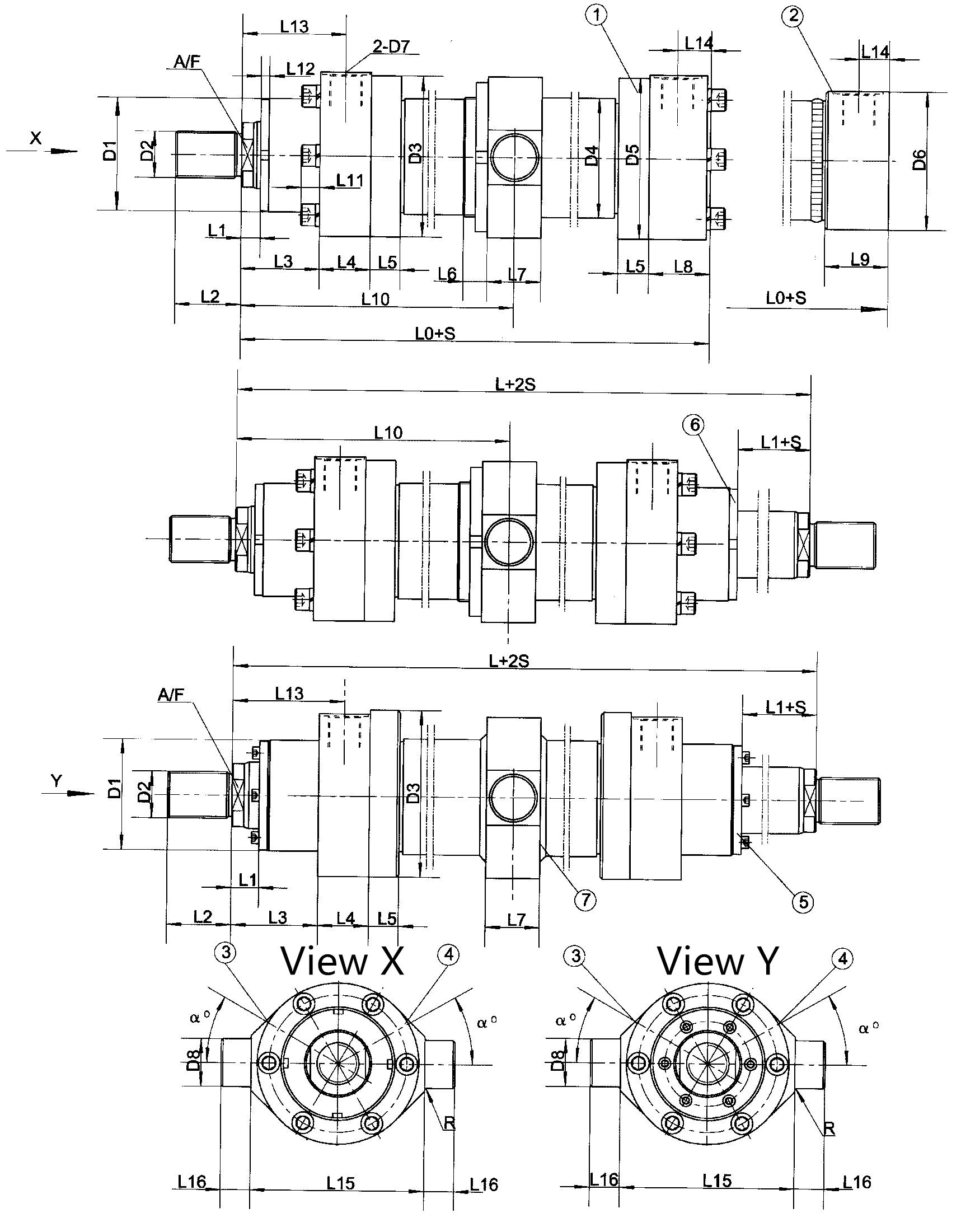 Heavy-Duty Hydraulic Cylinder- 250E